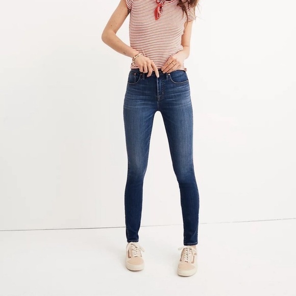 NWT MADEWELL 10" High Rise Skinny Jeans, Size 36/size 22 - Picture 4 of 9